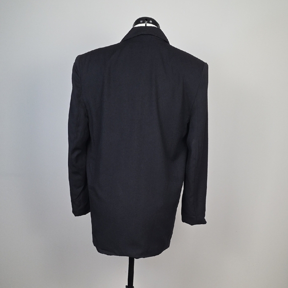 Tribal Black Oversized Vintage Blazer – Made in Canada – Size 5/6 - Picture 10 of 11